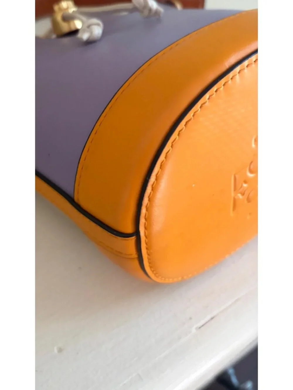Tory Burch Colorblock Bucket Bag Multicolor Summer Crossbody Tote - Picture 10 of 15